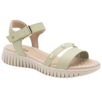 Sandália Feminina Papete Flatform Pistache Softli 10027.10306