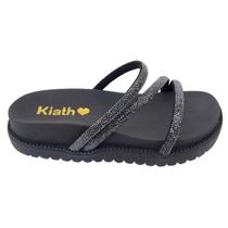 Sandália Feminina Papete Flatform Strass Rasteirinha Confort Pedrinhas Virginia Casual Confortável Sandália Feminina Papete Flatform Strass Rasteirinha Confort Pedrinhas Virginia Casual Confortável