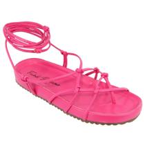 Sandália feminina Papete Flatforn Pink
