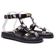 Sandalia Feminina Papete Gladiadora Piramides Sandalia Feminina Papete Gladiadora Piramides