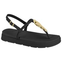 Sandália Feminina Papete Preto Moleca 5490.122 Sandália Feminina Papete Preto Moleca 5490.122