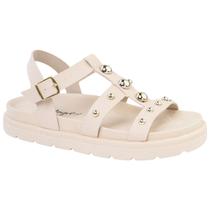 Sandália Feminina Papete Tratorada Bolinhas Versátil Confortável Via Angel 83.03