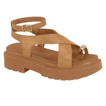 Sandália Feminina Papete Tratorada Napa Calf Vizzano Sapato