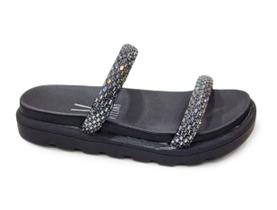Sandália Feminina Papete Vizzano Strass Brilho 6459128 Sandália Feminina Papete Vizzano Strass Brilho 6459128