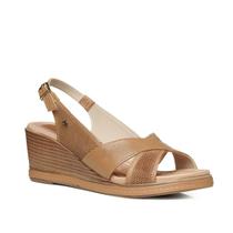 Sandália Feminina Pegada Anabela Slingback Couro 233953 Sandália Feminina Pegada Anabela Slingback Couro 233953