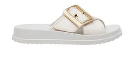 Sandália Feminina Petite Jolie Feat Slide Básico Moda Pj7482