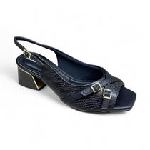 Sandalia Feminina Piccadilly 543094 Salto Grosso Baixo Orig