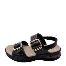 Sandália Feminina Piccadilly Anabela REF: 599003 NAPA STRECH-VERNIZ Sandália Feminina Piccadilly Anabela REF: 599003 NAPA STRECH-VERNIZ