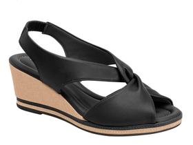 Sandália Feminina Piccadilly Anabela Slingback 408221 Sandália Feminina Piccadilly Anabela Slingback 408221