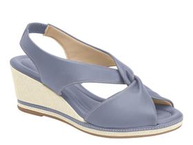 Sandália Feminina Piccadilly Anabela Slingback 408221