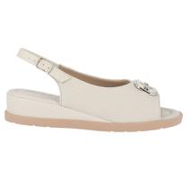 Sandália Feminina Piccadilly Branca Off White - 458033 Sandália Feminina Piccadilly Branca Off White - 458033