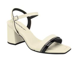 Sandália Feminina Piccadilly Salto Alto Bloco Bico Quadrado