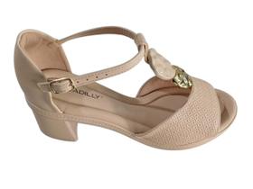 Sandalia Feminina Piccadilly Salto Médio 566078 Brule Sandalia Feminina Piccadilly Salto Médio 566078 Brule