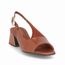 Sandália Feminina Piccadilly Slingback Napa Marrom 543099-7