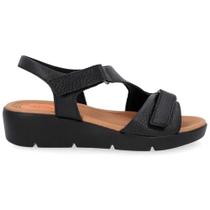 Sandália Feminina Plataforma Preto Usaflex AL4303