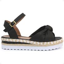 Sandalia Feminina Plataforma Traseira Fivela Original LuH