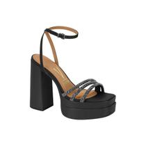 Sandália Feminina Plataforma Vizzano Tira Pronta Com Strass