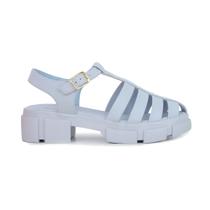 Sandália Feminina Quiz New Cinza Zen - 641945