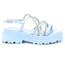 Sandalia Feminina Ramarim 2438203 Sola Alta Plataforma Flat