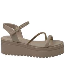 Sandalia feminina ramarim 2445203 plataforma anatomica flatform Sandalia feminina ramarim 2445203 plataforma anatomica flatform