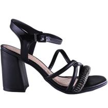 Sandália Feminina Ramarim Salto Bloco 24-41203 Preto