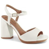 Sandalia Feminina Ramarim Salto Bloco Geometrico 2259202