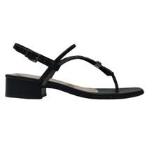 Sandália Feminina Ramarim Strass Salto Grosso Total Confort Sandália Feminina Ramarim Strass Salto Grosso Total Confort