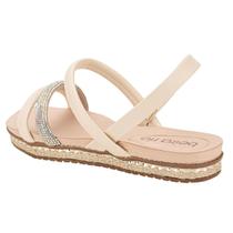 Sandália Feminina Rasteira Beira Rio Strass Tirinhas Brilho Strass Original Slide Flat Conforto Tira Leve Anabela Plataforma Papete Fivela Confortave