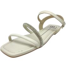 Sandalia Feminina Rasteira Brilho Casual Conforto Moleca Sandalia Feminina Rasteira Brilho Casual Conforto Moleca