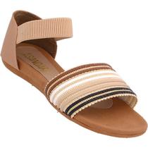 Sandália Feminina Rasteira Calce Fácil Ortopédica Com Elástico 228 Sandália Feminina Rasteira Calce Fácil Ortopédica Com Elástico 228