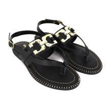 Sandália Feminina Rasteira Conforto Chic Metal