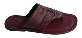 Sandália Feminina Rasteira Couro Legítimo Rasteirinha Aberta Verão Modelo Casual Premium Palmilha Macia Confortável Dia a Dia Antiderrapante HMS