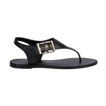 Sandália Feminina Rasteira Minimalista Luiza Barcelos Preta Sandália Feminina Rasteira Minimalista Luiza Barcelos Preta