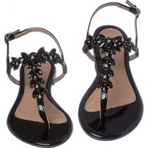 Sandália Feminina Rasteira Pedraria Sandália Feminina Rasteira Pedraria