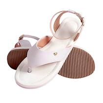 Sandália Feminina Rasteira Plataforma Flat Form Sandalia Tamanco Papete Feminina Flatform Ajuste de Tiras com Fivelas