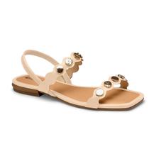 Sandália Feminina Rasteira Tiras Detalhe Dourados Sandália Feminina Rasteira Tiras Detalhe Dourados