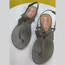 Sandália Feminina Rasteira Verde Musgo Sandália Feminina Rasteira Verde Musgo