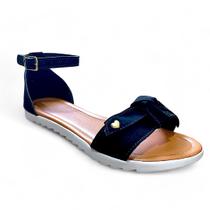 Sandália Feminina Rasteirinha com Fivela e Pingente de Coração-Sola Flat Levissima