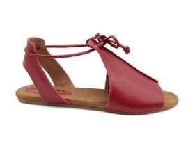 Sandália Feminina Rasteirinha de Couro Infinitus 28461