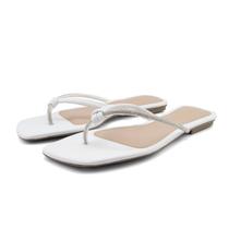 Sandália Feminina Rasteirinha de Dedo Chinelo Plano Salto Baixo