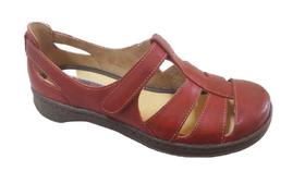 Sandália Feminina Retrô Confort Couro Vermelho R7076 Sandália Feminina Retrô Confort Couro Vermelho R7076