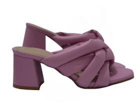 Sandália Feminina Rosa Pink Salto Bloco Grosso Sandália Feminina Rosa Pink Salto Bloco Grosso