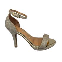 Sandália Feminina Salto Alto Glamour Glitter Vizzano 6210.655