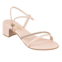 Sandalia Feminina Salto Baixo Bloco de Brilho Envio Agil Sandalia Feminina Salto Baixo Bloco de Brilho Envio Agil