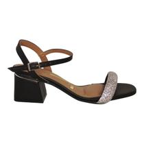 Sandália Feminina Salto Baixo Bloco Vizzano Strass Napa 6428.139