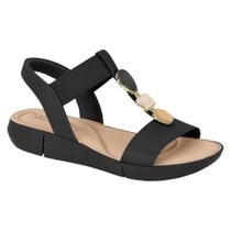 Sandalia Feminina Salto Baixo Elastico Pedraria Modare 7199.103