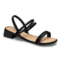 Sandália Feminina Salto Baixo Grosso Dakota Sandália Preta Sandália Feminina Salto Baixo Grosso Dakota Sandália Preta