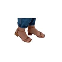 Sandália Feminina Salto Bloco 5,5cm Colorida Moda Verão Fivela Elegante Confortável Antiderrapante Sandália Feminina Salto Bloco 5,5cm Colorida Moda Verão Fivela Elegante Confortável Antiderrapante