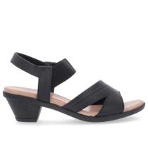 Sandalia feminina salto bloco baixo calce facil elastico couro usaflex ak3701001 Sandalia feminina salto bloco baixo calce facil elastico couro usaflex ak3701001