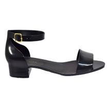 Sandália Feminina Salto Bloco Baixo Quadrado Confortável Elegante Clássica para Festa Trabalho Dia a Dia Novidade 2025